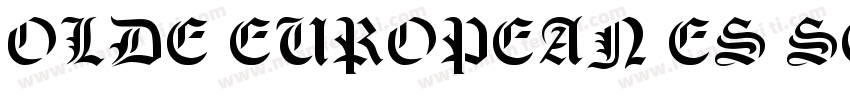 Olde European ES Script字体转换